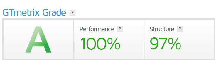 Performances du site le Bel Ouvrage